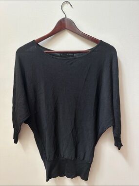 Black Long Sleeve Dolman Top
